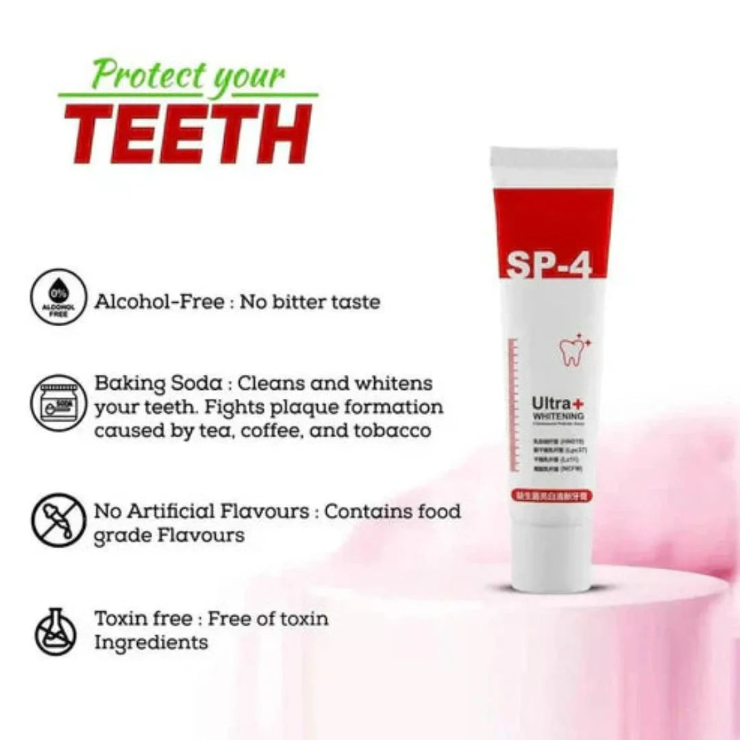 SP-4 Probiotic Brightening and cleaning toothpaste (Buy1 Get 1 Free)