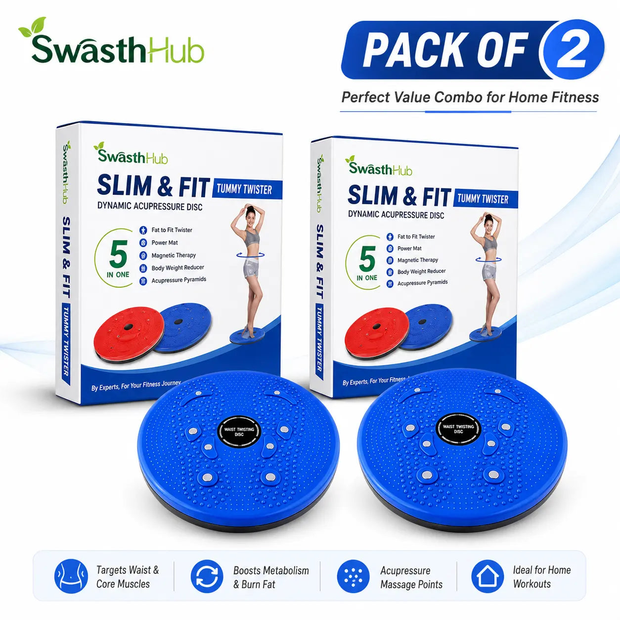 Tummy Twisters Compact Core Fitness Solution ( 50% off today only )