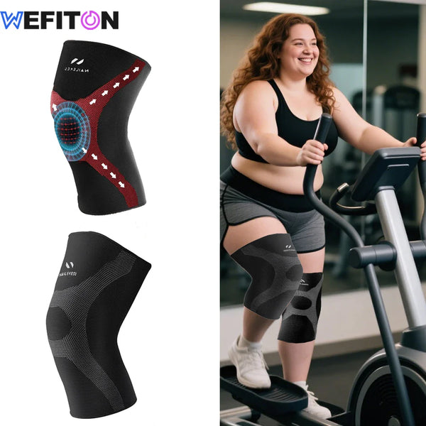 1Pair Knee Brace for Women &Men - Workout Knees Compression Sleeve for Knee Pain Relief Joint Support for Arthritis,Fitness,Work