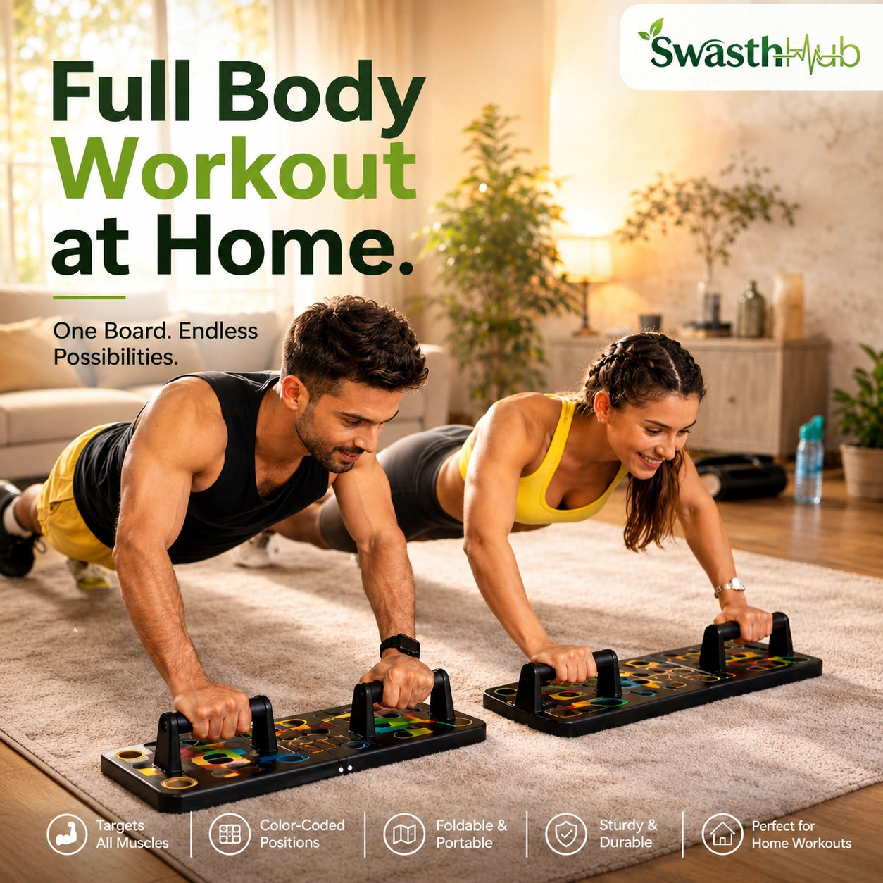 Multipurpose (16 in 1) function Push Up Board (Get 50% Off Today Only)