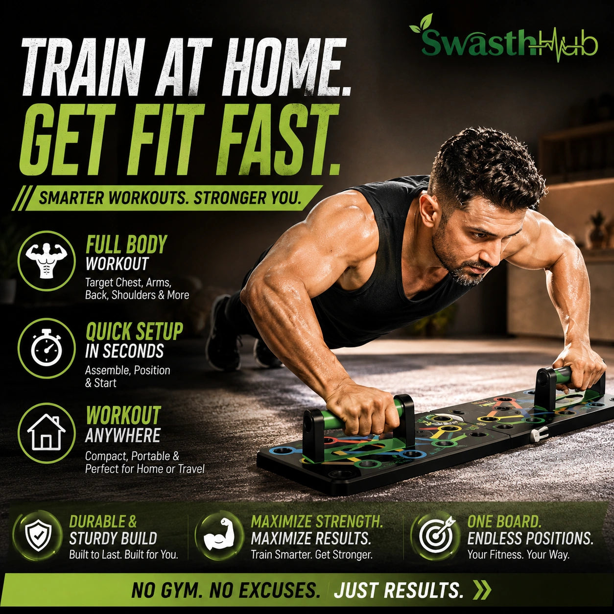 Multipurpose (16 in 1) function Push Up Board (Get 50% Off Today Only)